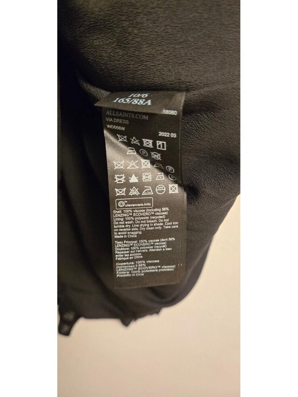 ALLSAINTS Via Ruffle Mini Dress (6) - Picture 4 of 5